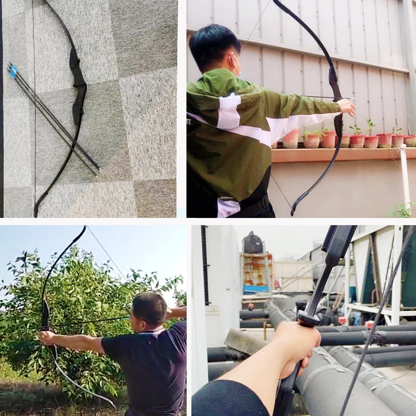 SOPOGER Archery Bow and Arrow Adult - Takedown Recurve Bows for Adults Youth Beginner 20lbs 30lbs Left and Right Handed Outdoor Target Practice Hunting (30 LBS)