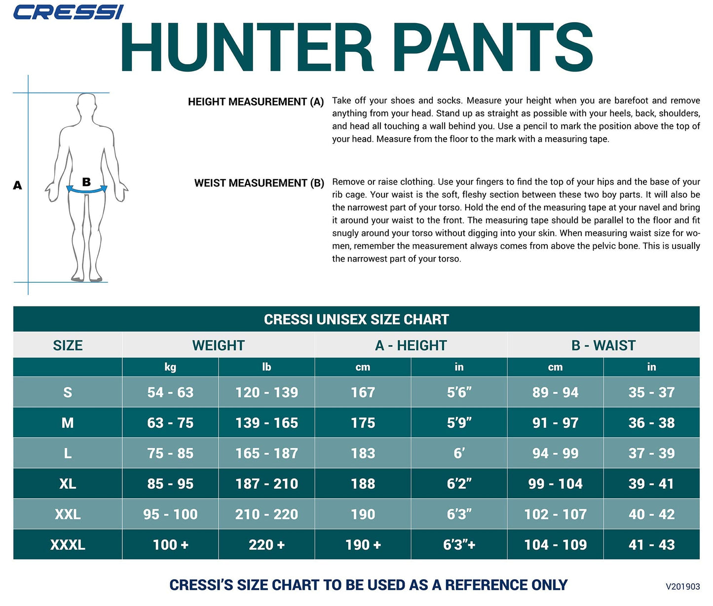 Cressi Hunter Rash Guard Pants, Camo Blue, 3XL