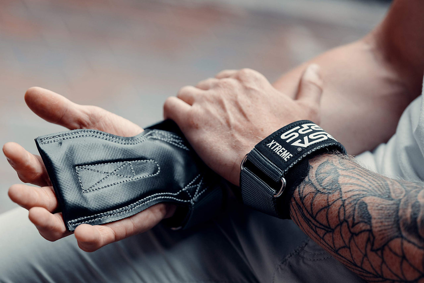 Versa Gripps® Xtreme, Made in The USA, Wrist Straps for Weightlifting Alternative, The Best Training Accessory, Blush, XS