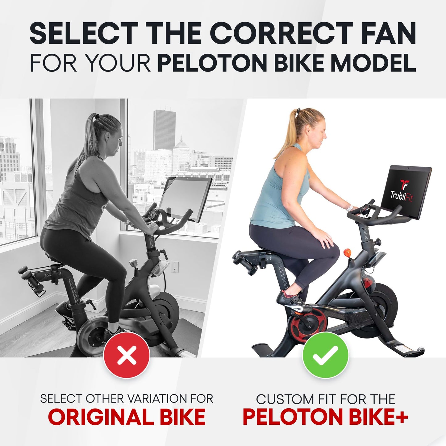 TrubliFit Custom Fan for Peloton Bike+ - Accessories for Peloton Bike Plus - Does Not Fit Original Bike (Peloton Bike+)