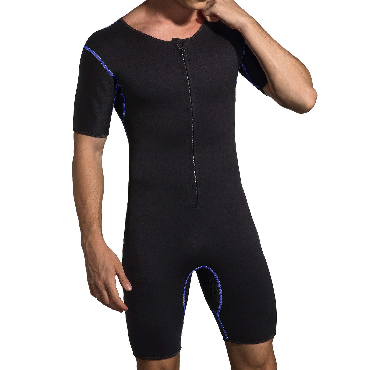 Bakerdani Men's Neoprene Waist Trainer Sauna Suit Body Shaper for Fitness Gym Exercise Training