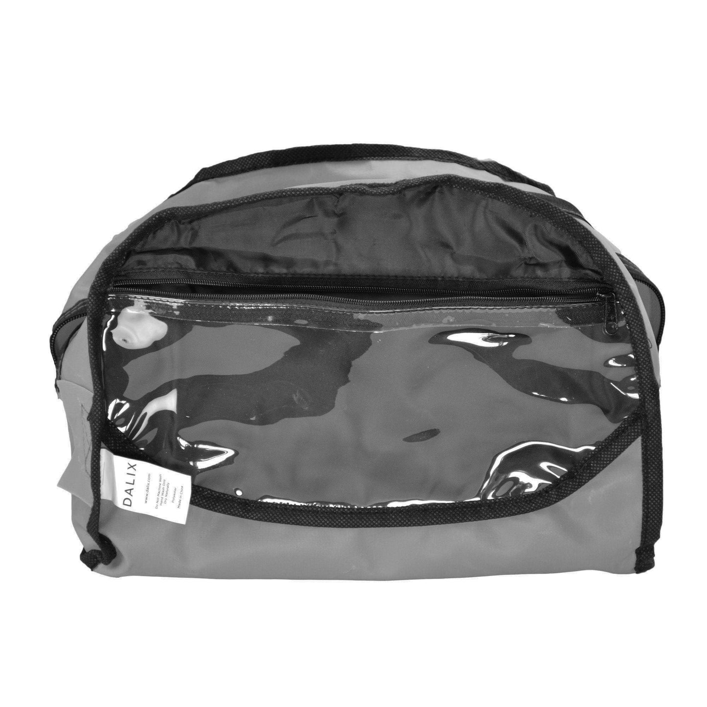 12" Mini Two Tone Duffle Bag in Gray and Black