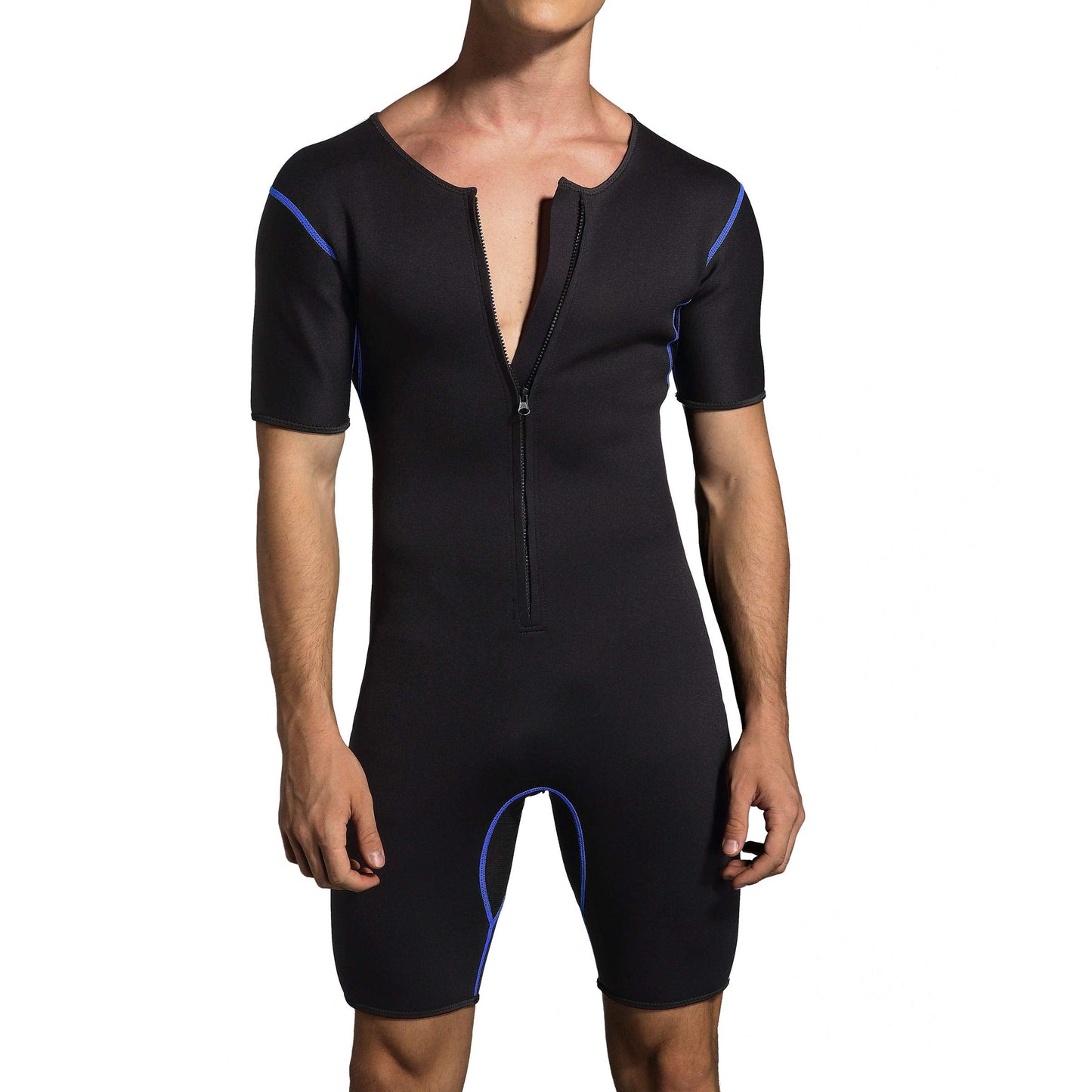Bakerdani Men's Neoprene Waist Trainer Sauna Suit Body Shaper for Fitness Gym Exercise Training