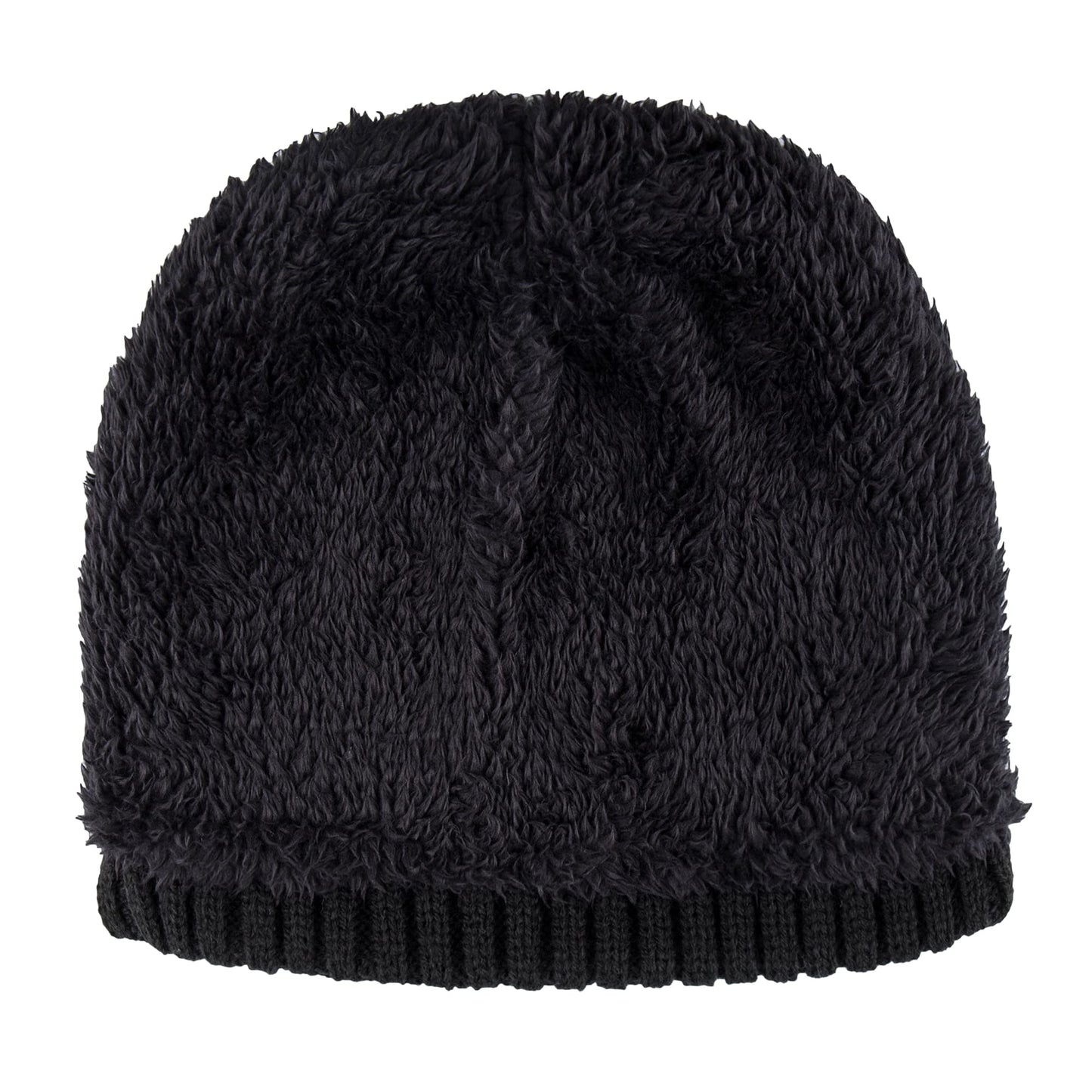 Kenneth Cole REACTION Men's Warm Winter Beanie Hat, Black Ribbed, ONE Size