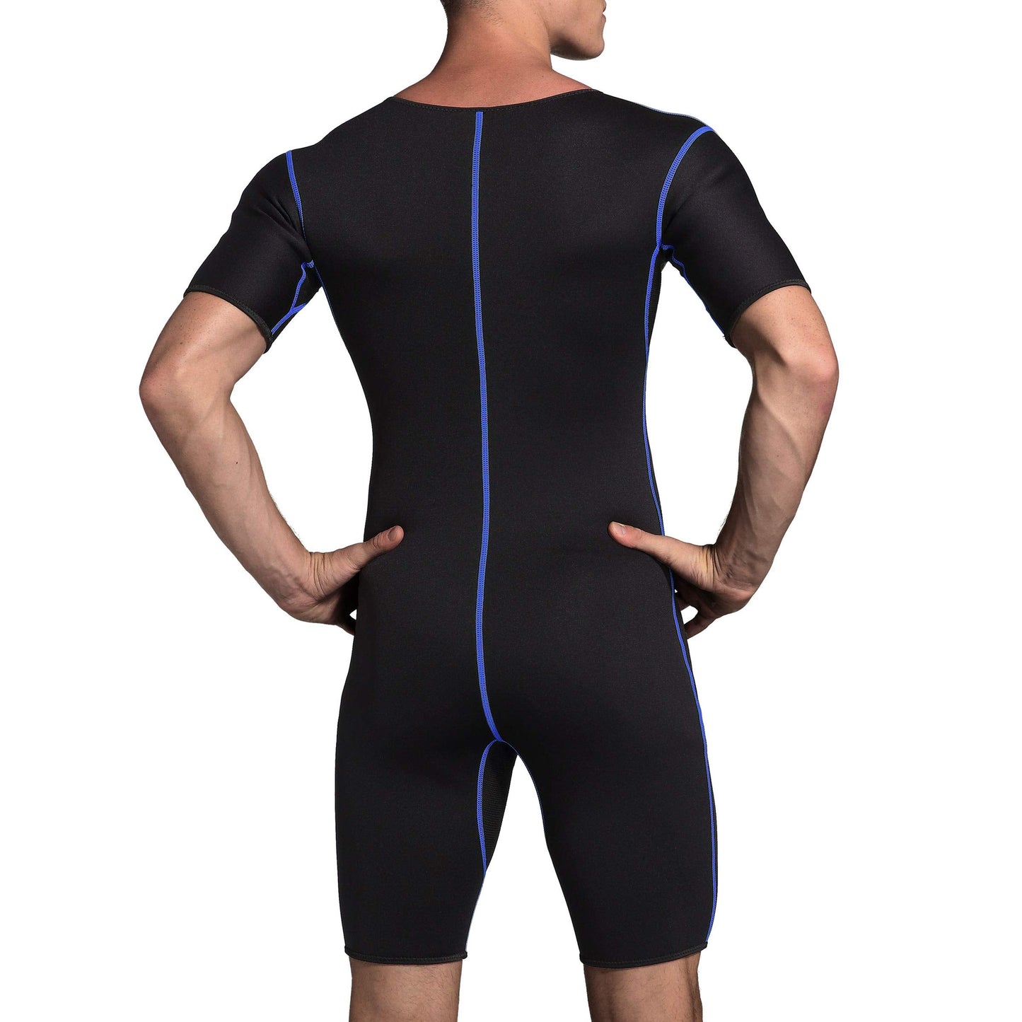 Bakerdani Men's Neoprene Waist Trainer Sauna Suit Body Shaper for Fitness Gym Exercise Training