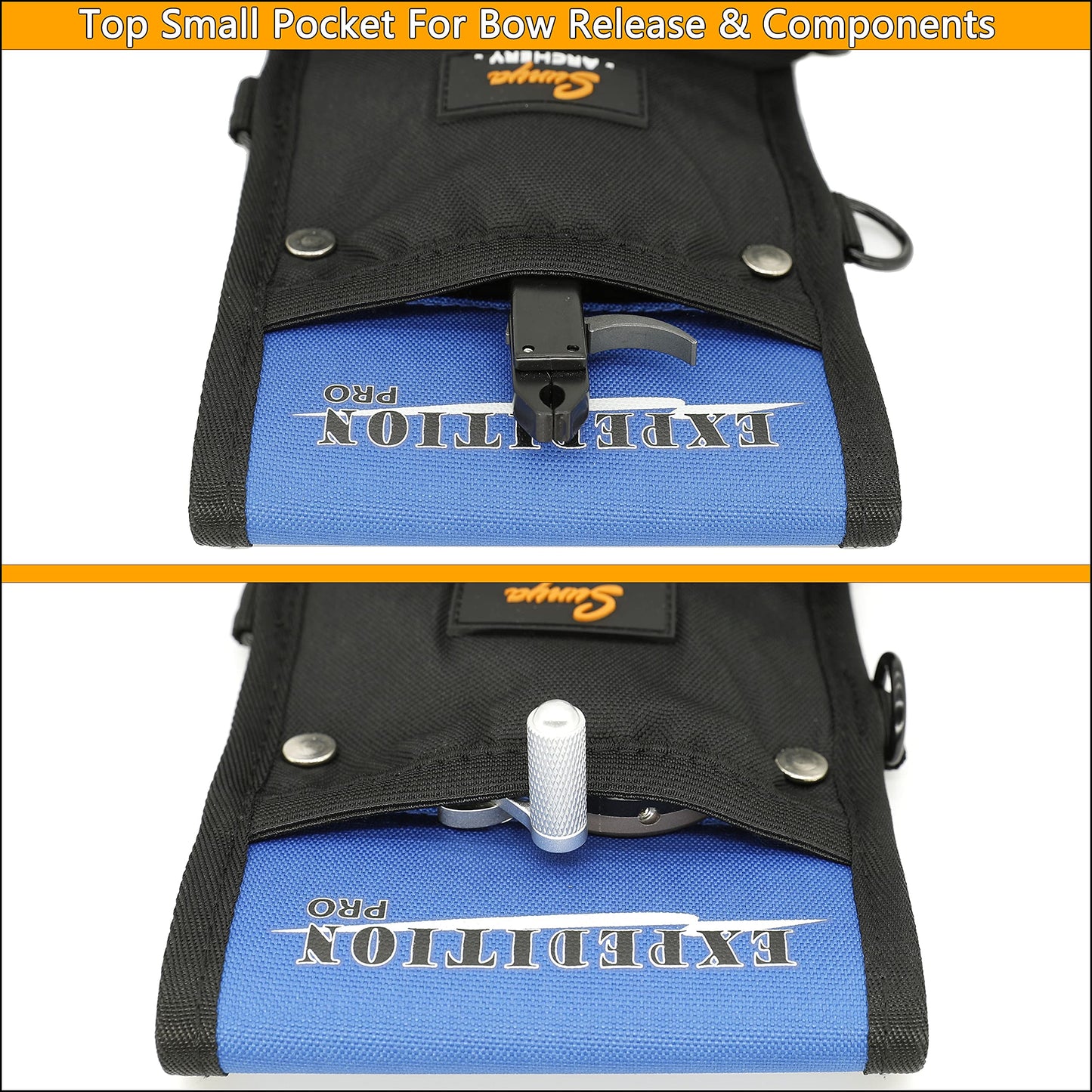 SUNYA Arrow Quiver, Hip Quiver for Compound Bow and Recurve Bow. Bow Quiver for Arrows. Field Archery Quiver - 3 Arrow Holder Slot