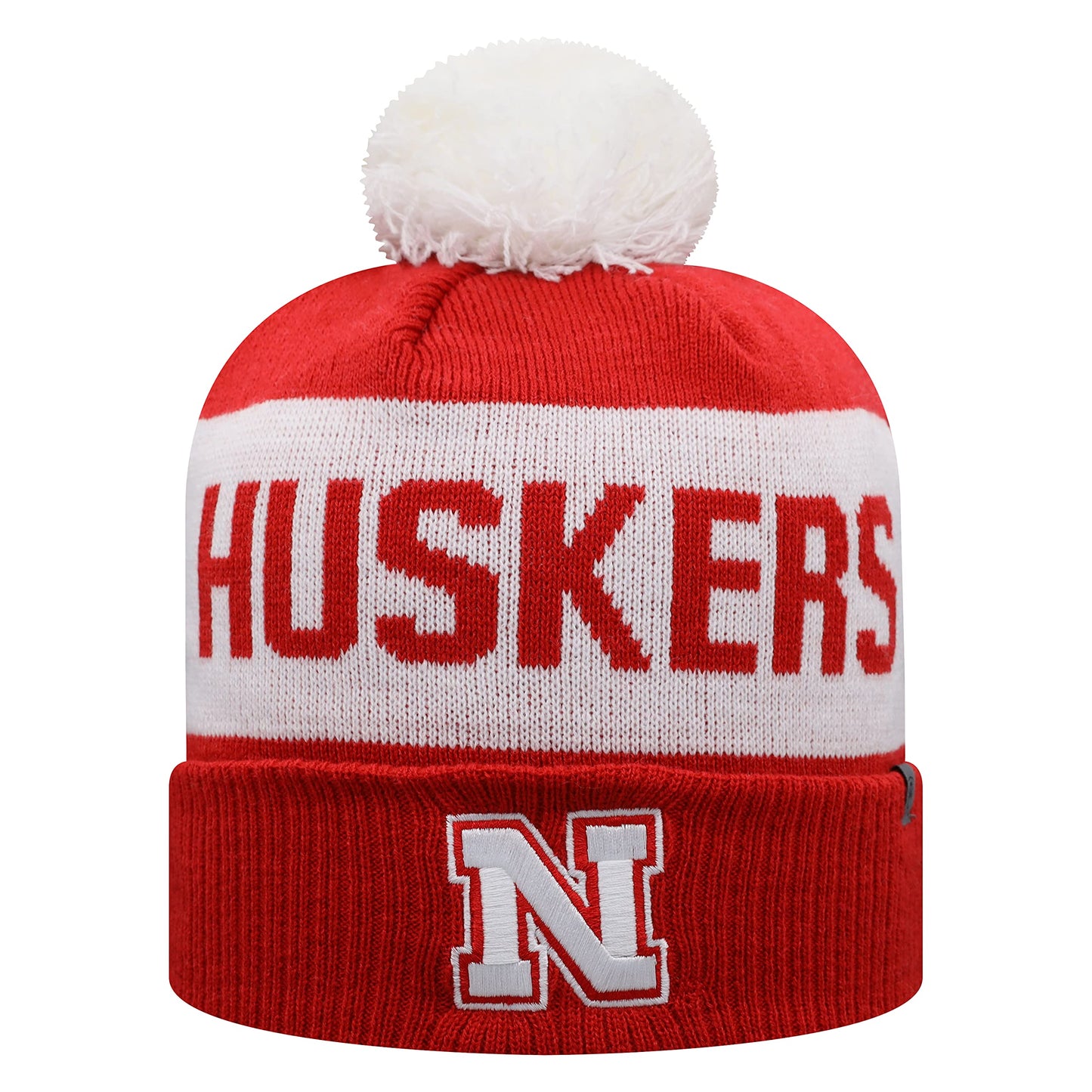 Top of the World NCAA Team Color-Gametime-Cuffed Knit Skully Beanie Hat-Nebraska Cornhuskers-One Size Fits Most