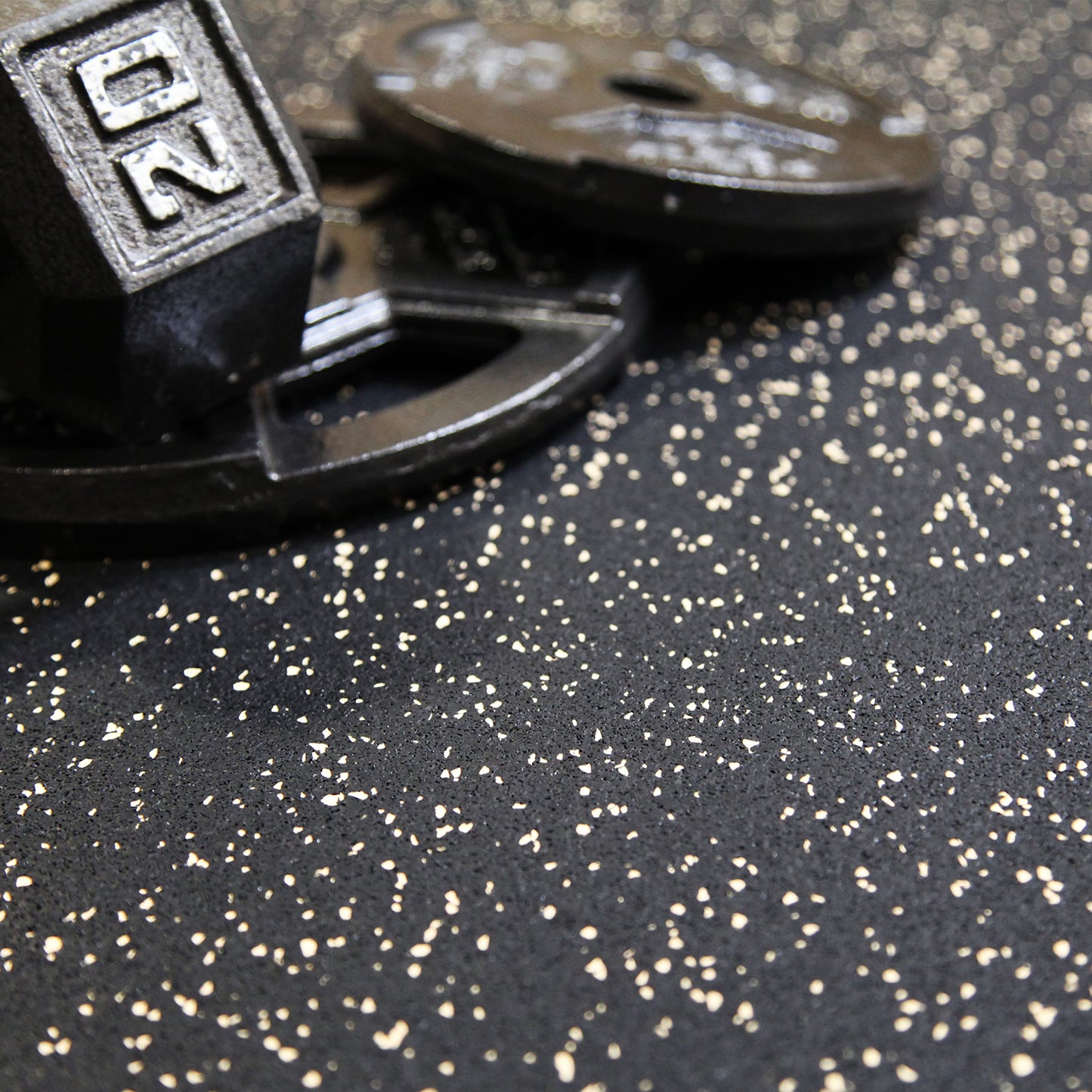 Flooring Inc 1/4" Tough Rubber Flooring Roll | Flexible Recycled Rubber Gym Floor Mats for Home Gym | Heavy Duty Rubber Mat for Home Gyms, Sheds, Horse Stall Mat or Trailer | 4’x10’ | Confetti