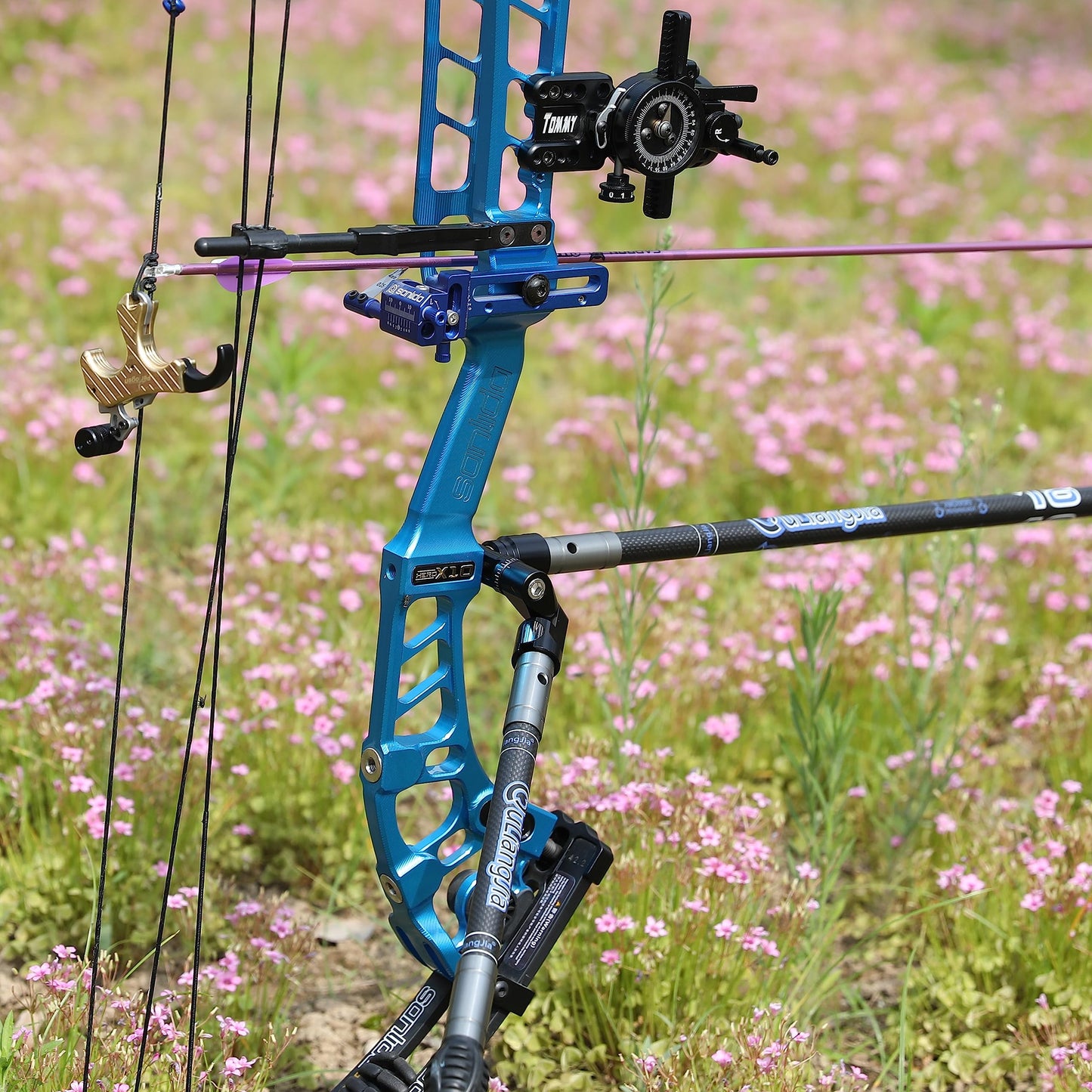 limaity Archery Adjustable V-Bar Mount,Single/Double V-Bar Mount Quick Disconnect for Compound Bow/Recurve Bow(Single Side V Bar)