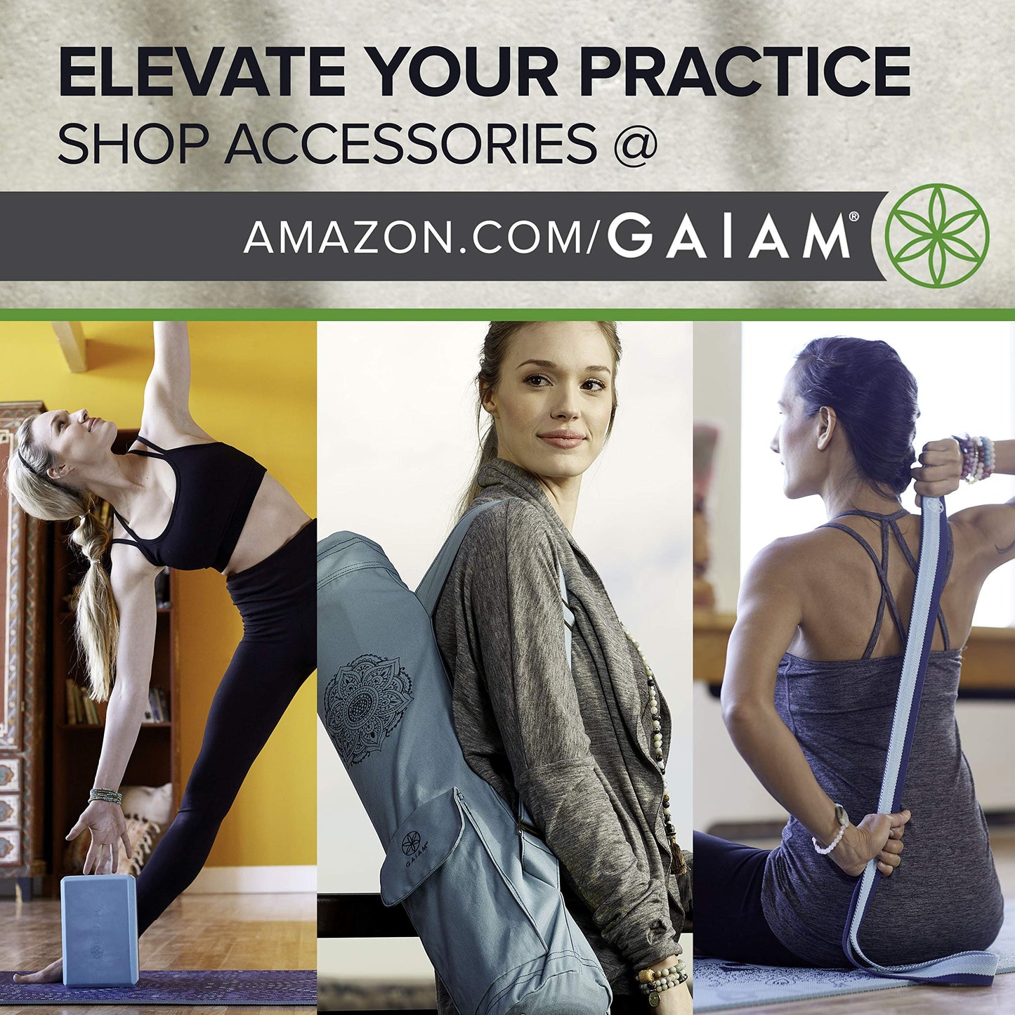 Gaiam Yoga Mat Premium Print Extra Thick Non Slip Exercise & Fitness Mat for All Types of Yoga, Pilates & Floor Workouts, Oceanscape, 6mm
