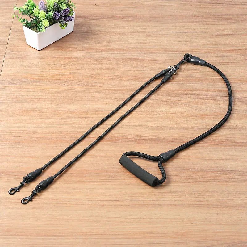 Double Dog Leash Nylon Rope