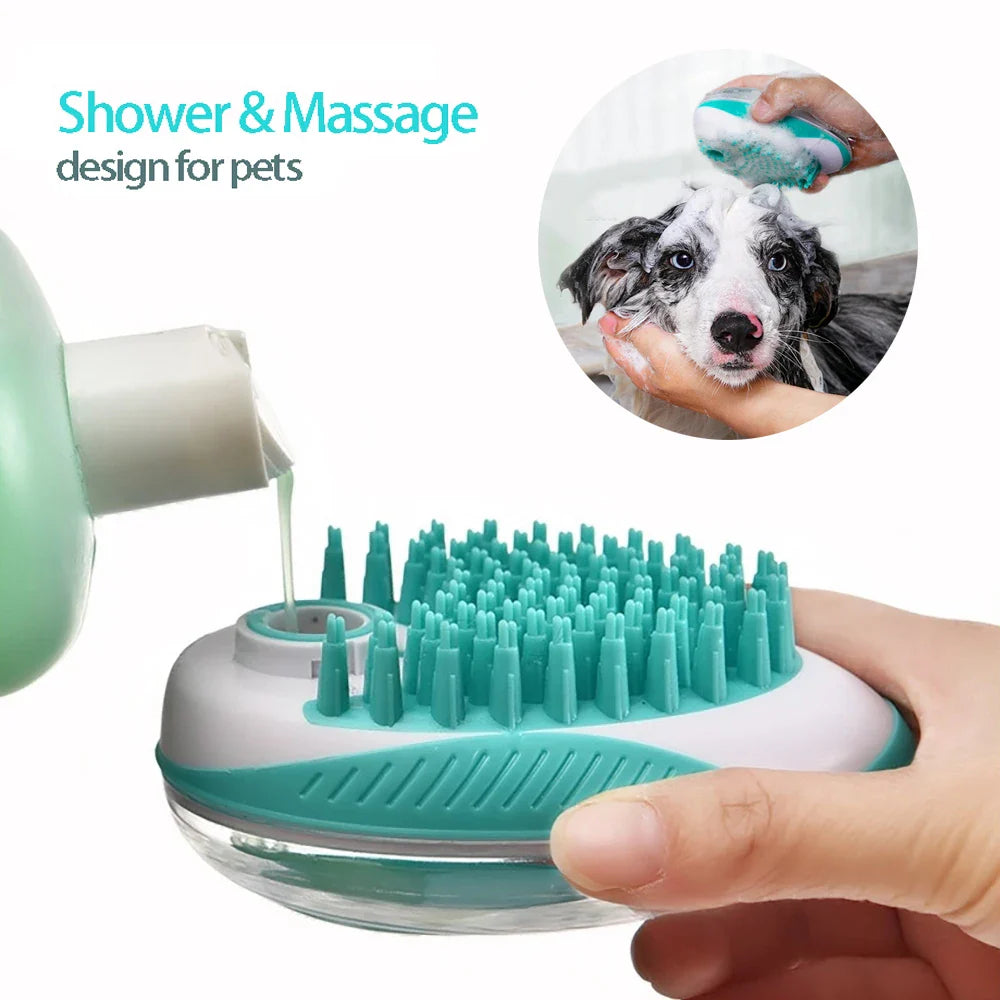 Dog Bath Brush & Grooming Comb