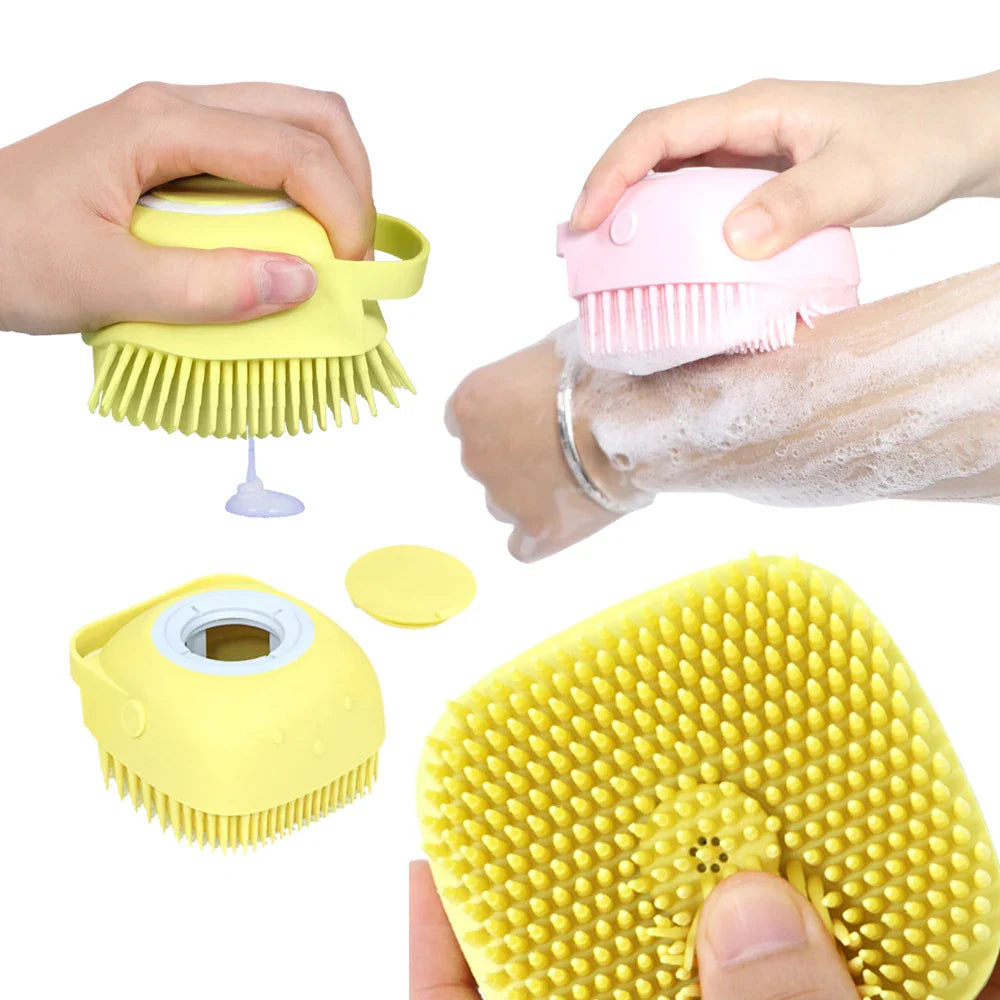 Dog Bath Brush & Grooming Comb