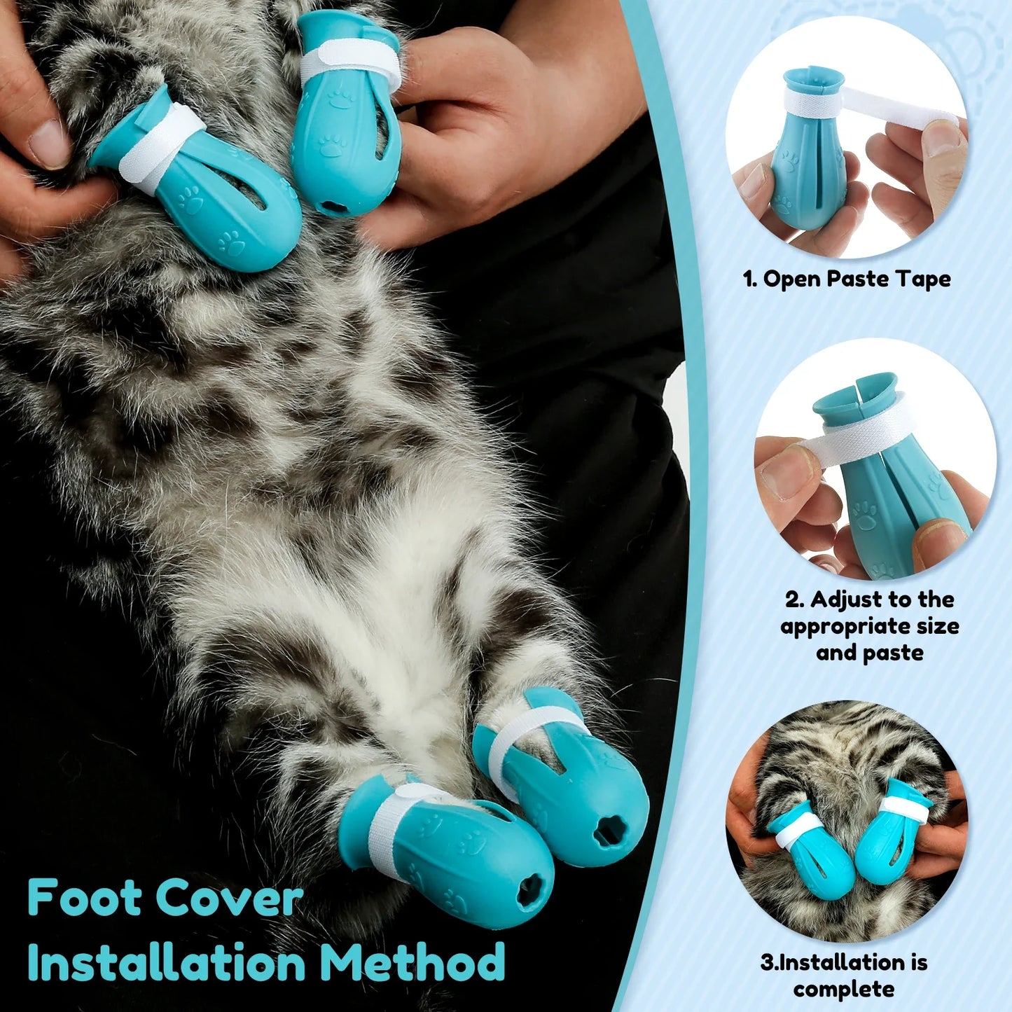 Cat Muzzle & Paw Shoes Set