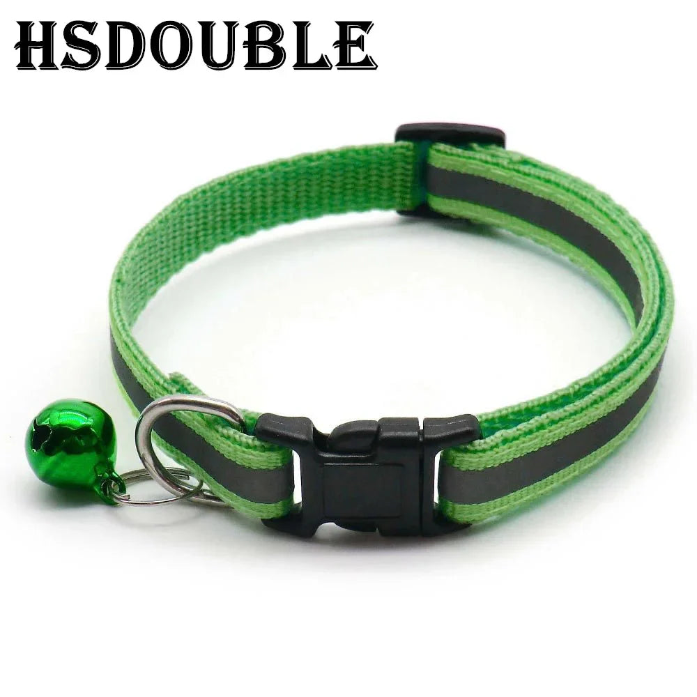 Reflective Dog & Cat Collars with Bells