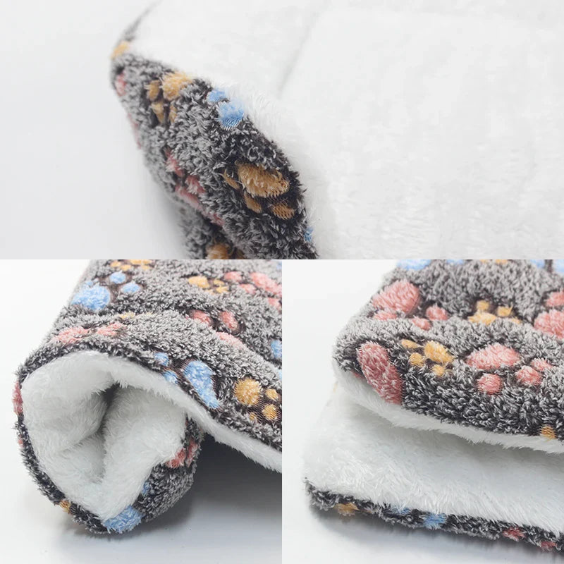 Soft Flannel Dog Bed Mat