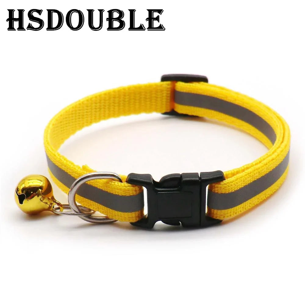 Reflective Dog & Cat Collars with Bells