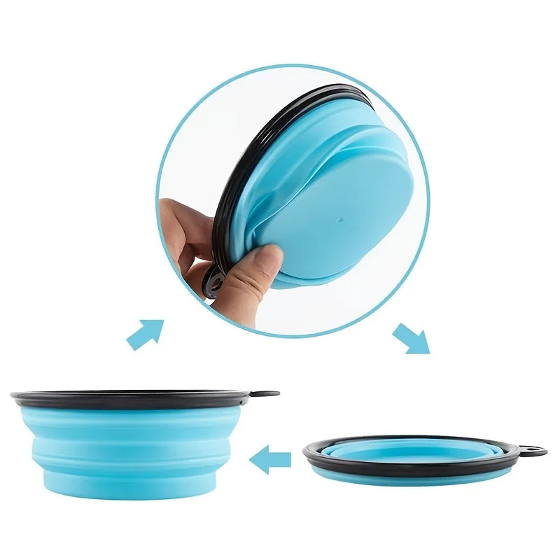 Portable Collapsible Pet Food Bowl
