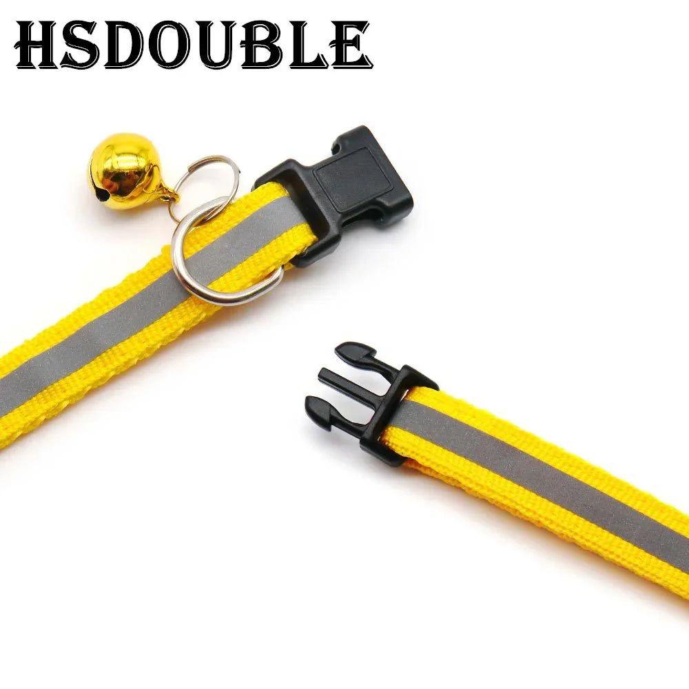 Reflective Dog & Cat Collars with Bells
