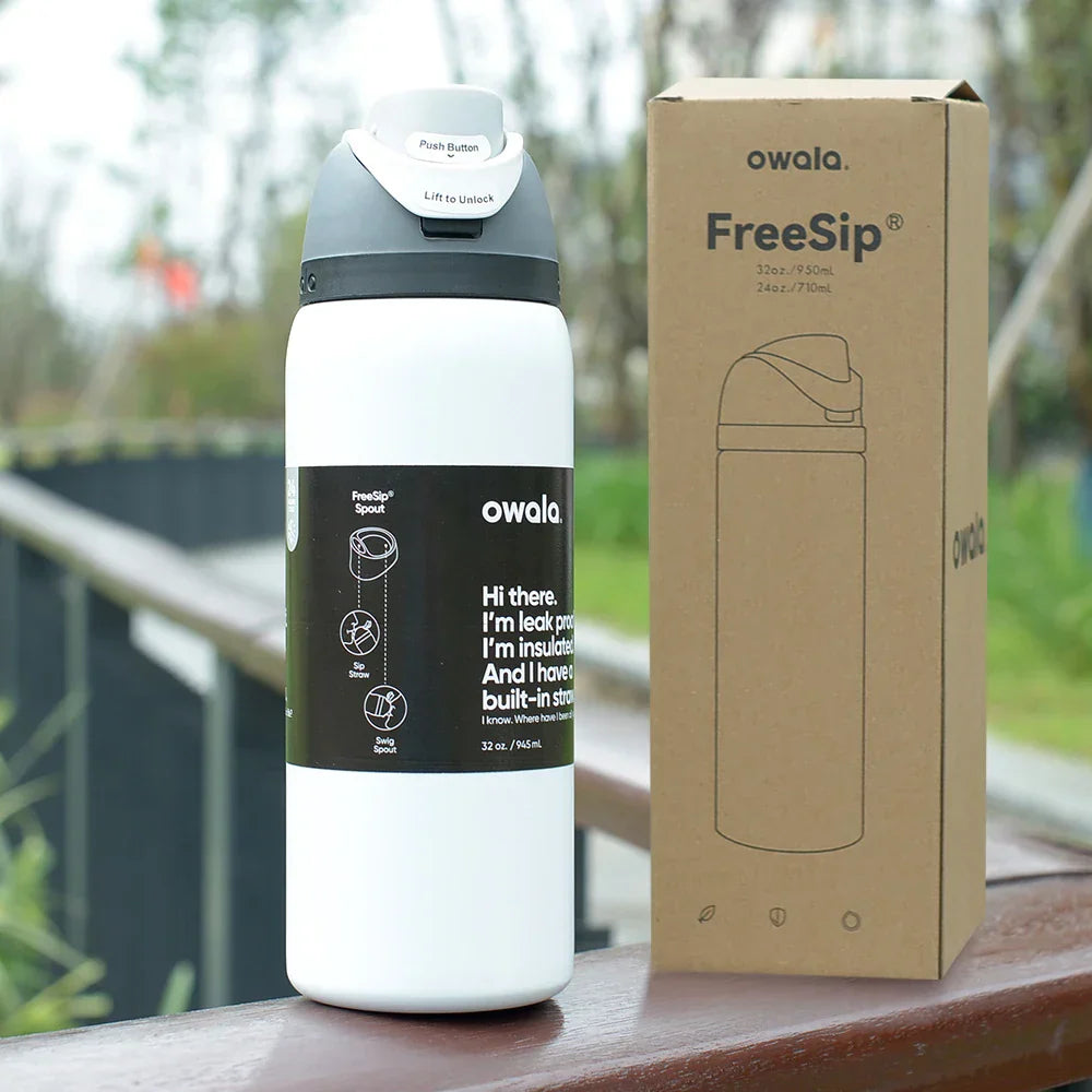 Owala Insulated Stainless Steel Free Sip Water Bottle -Blue