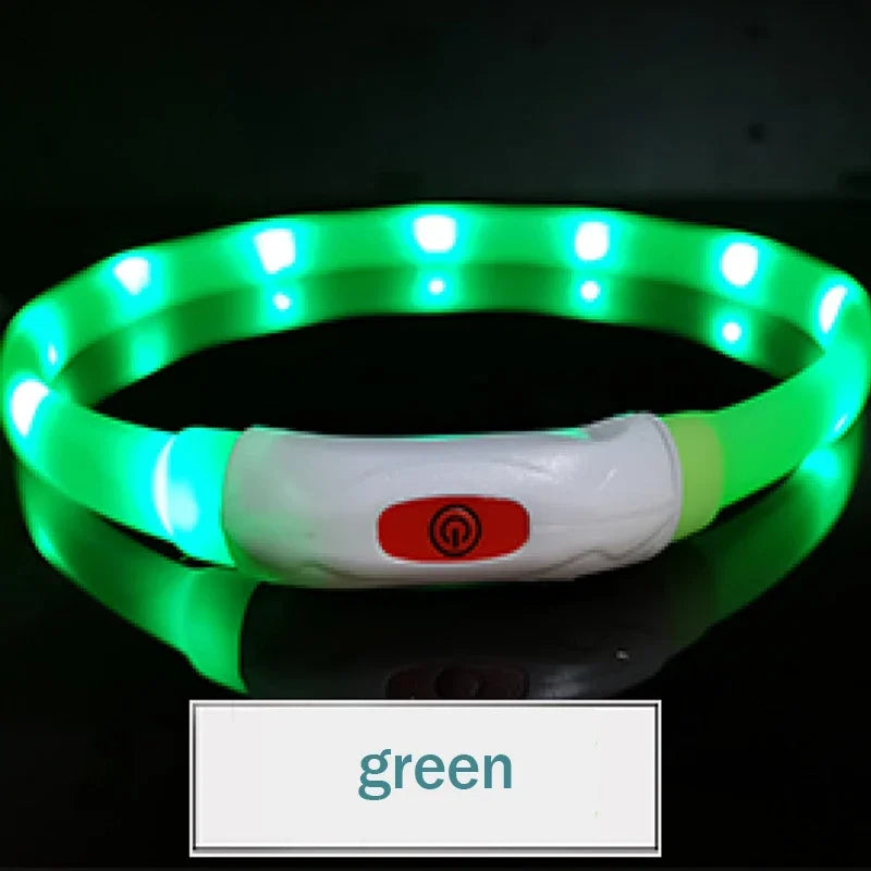 USB Rechargeable LED Dog Collar