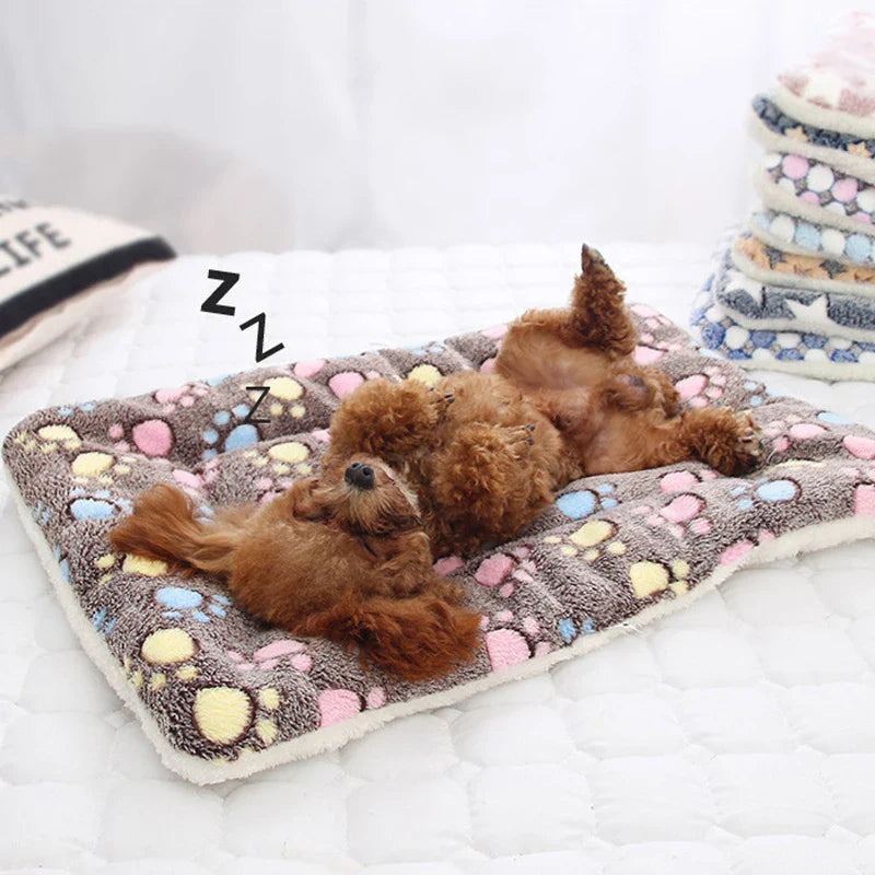 Soft Flannel Dog Bed Mat