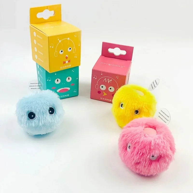 Plush Electric Catnip Toy Ball