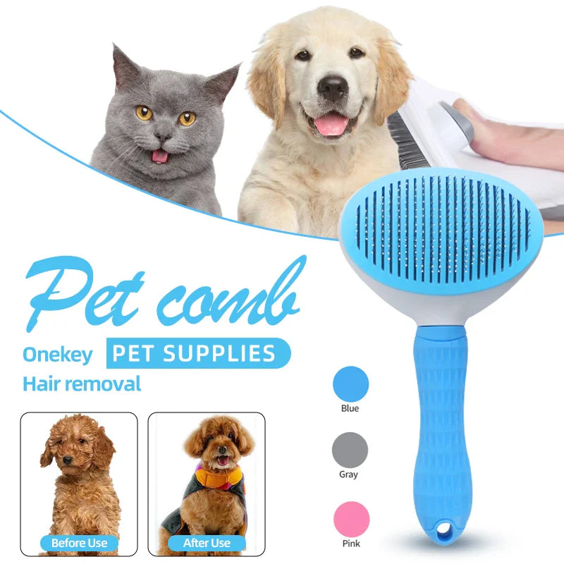 Automatic Pet Hair Removal Comb