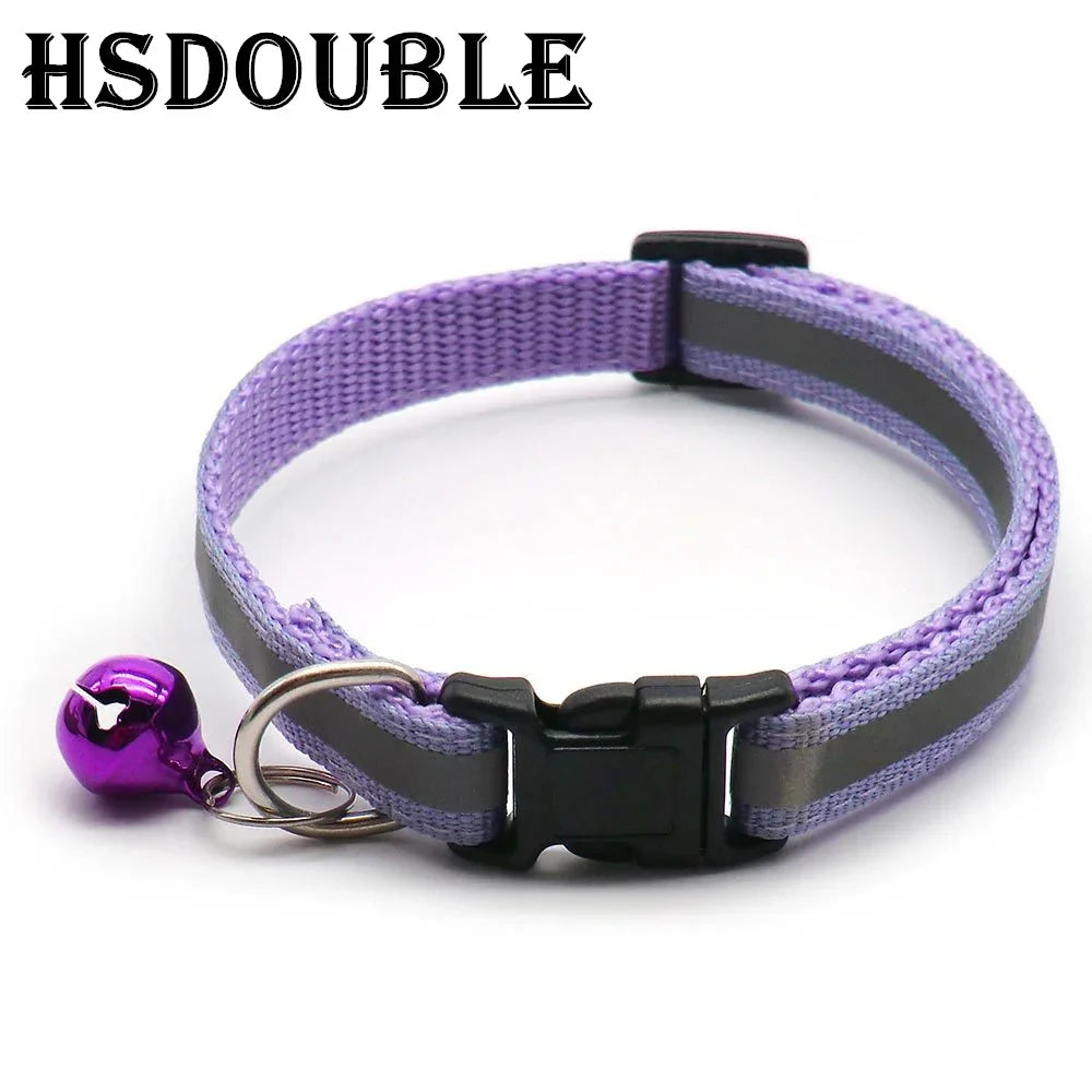Reflective Dog & Cat Collars with Bells