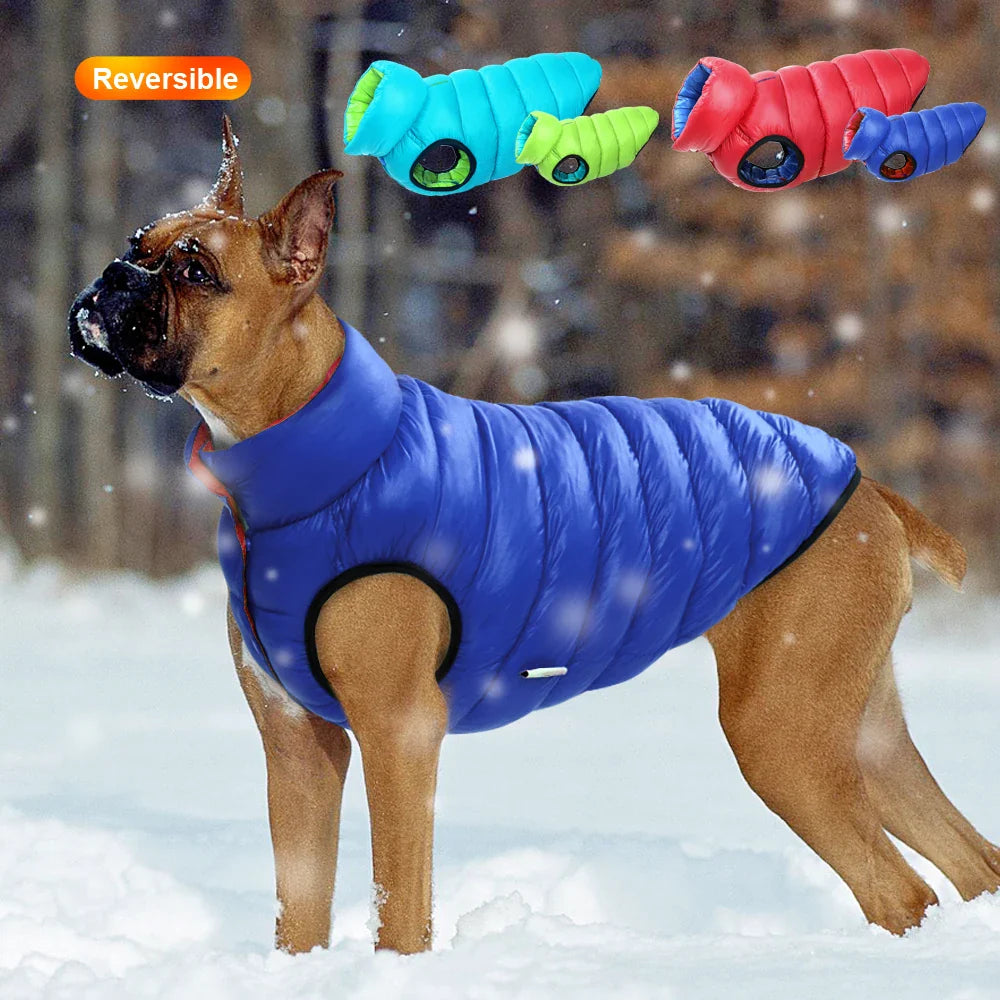 Warm Reversible Dog Jacket