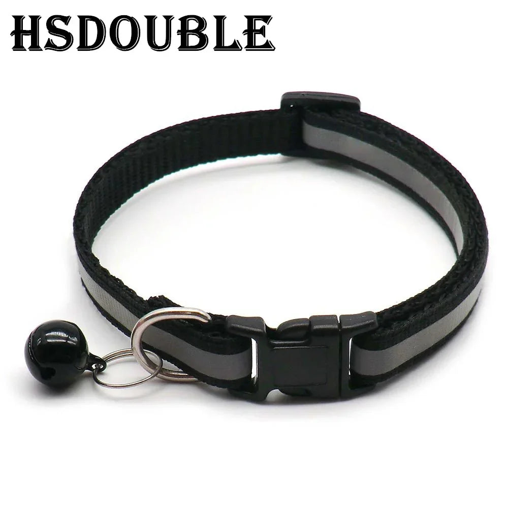 Reflective Dog & Cat Collars with Bells