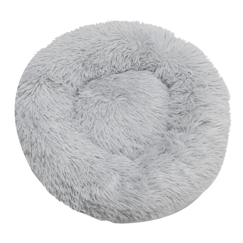 Round Plush Dog Bed
