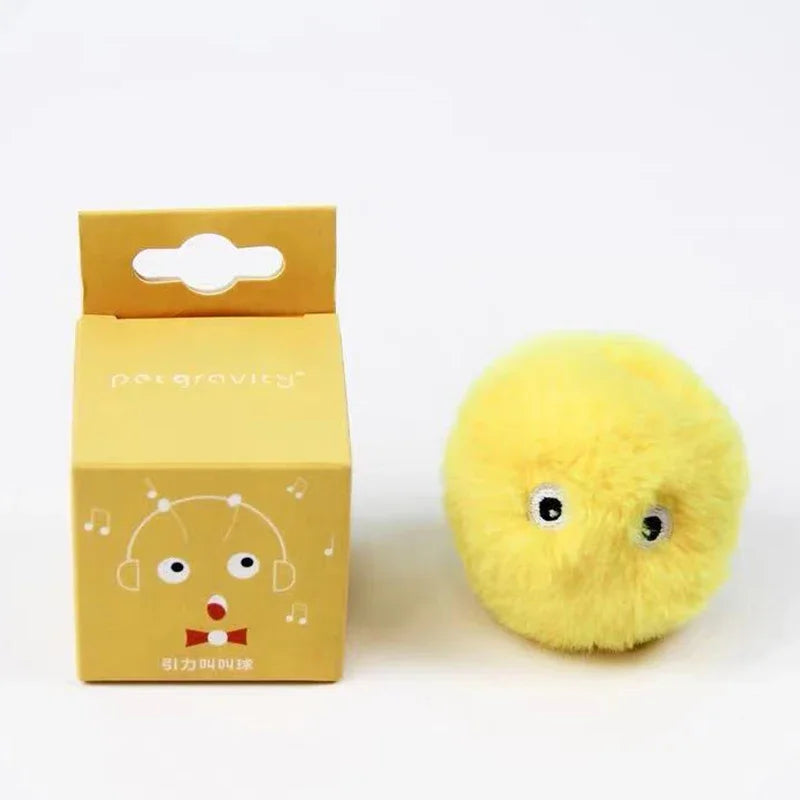 Plush Electric Catnip Toy Ball