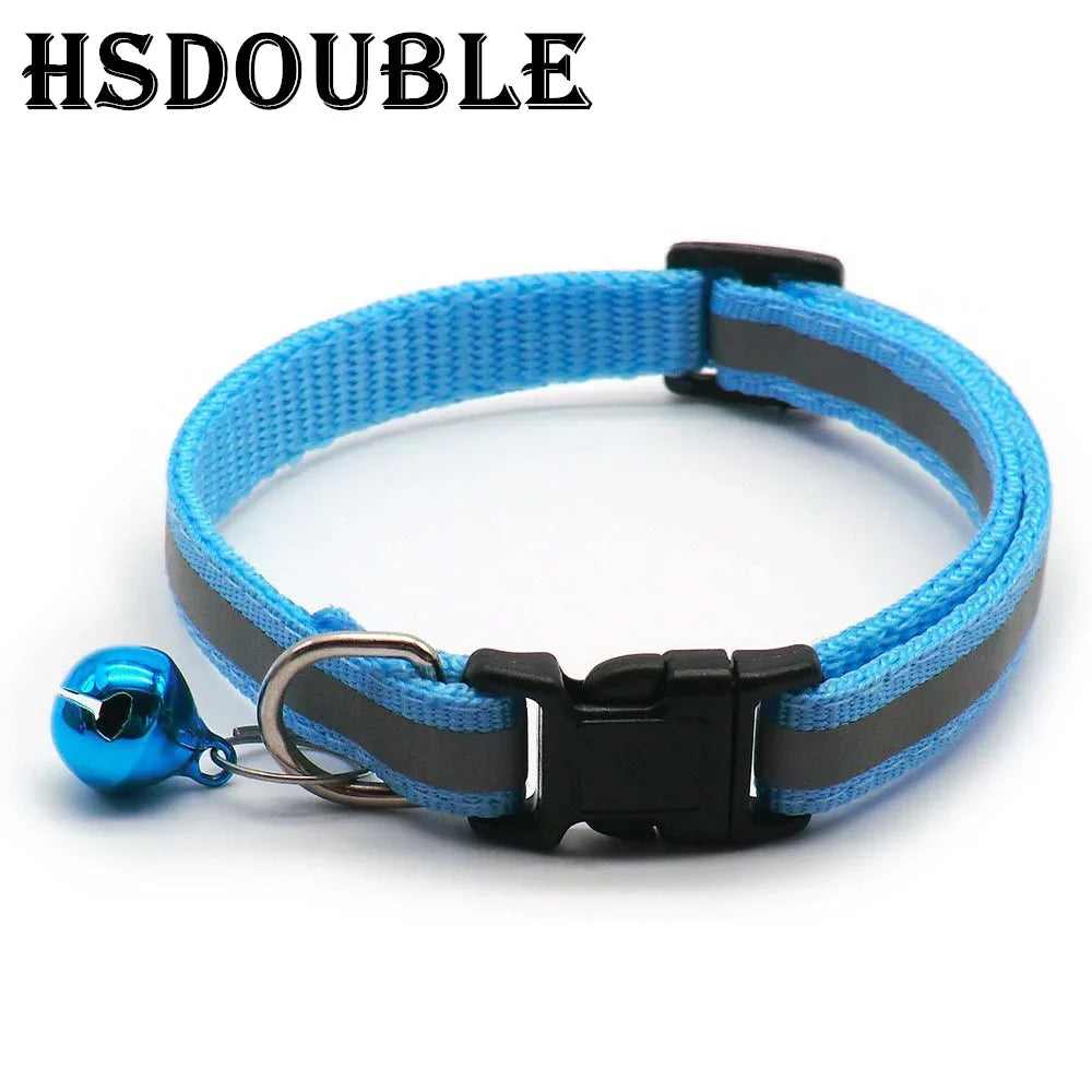 Reflective Dog & Cat Collars with Bells