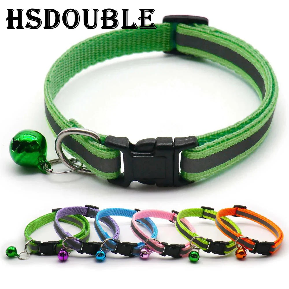 Reflective Dog & Cat Collars with Bells