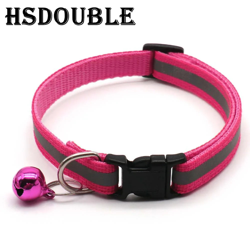 Reflective Dog & Cat Collars with Bells