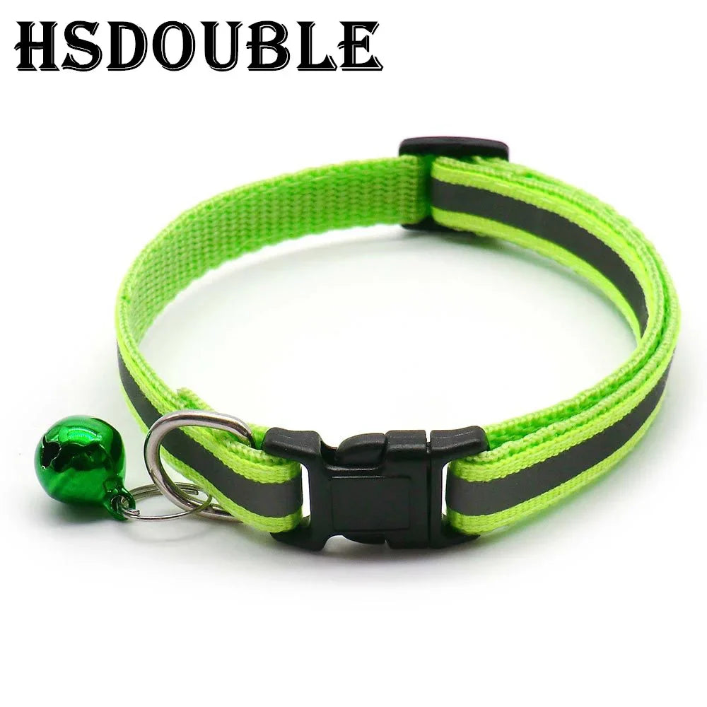 Reflective Dog & Cat Collars with Bells
