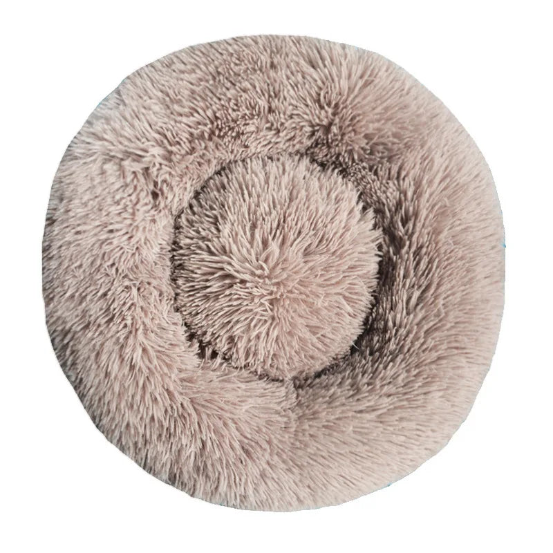 Round Plush Dog Bed