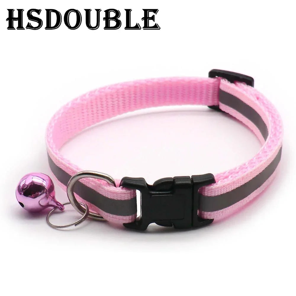 Reflective Dog & Cat Collars with Bells