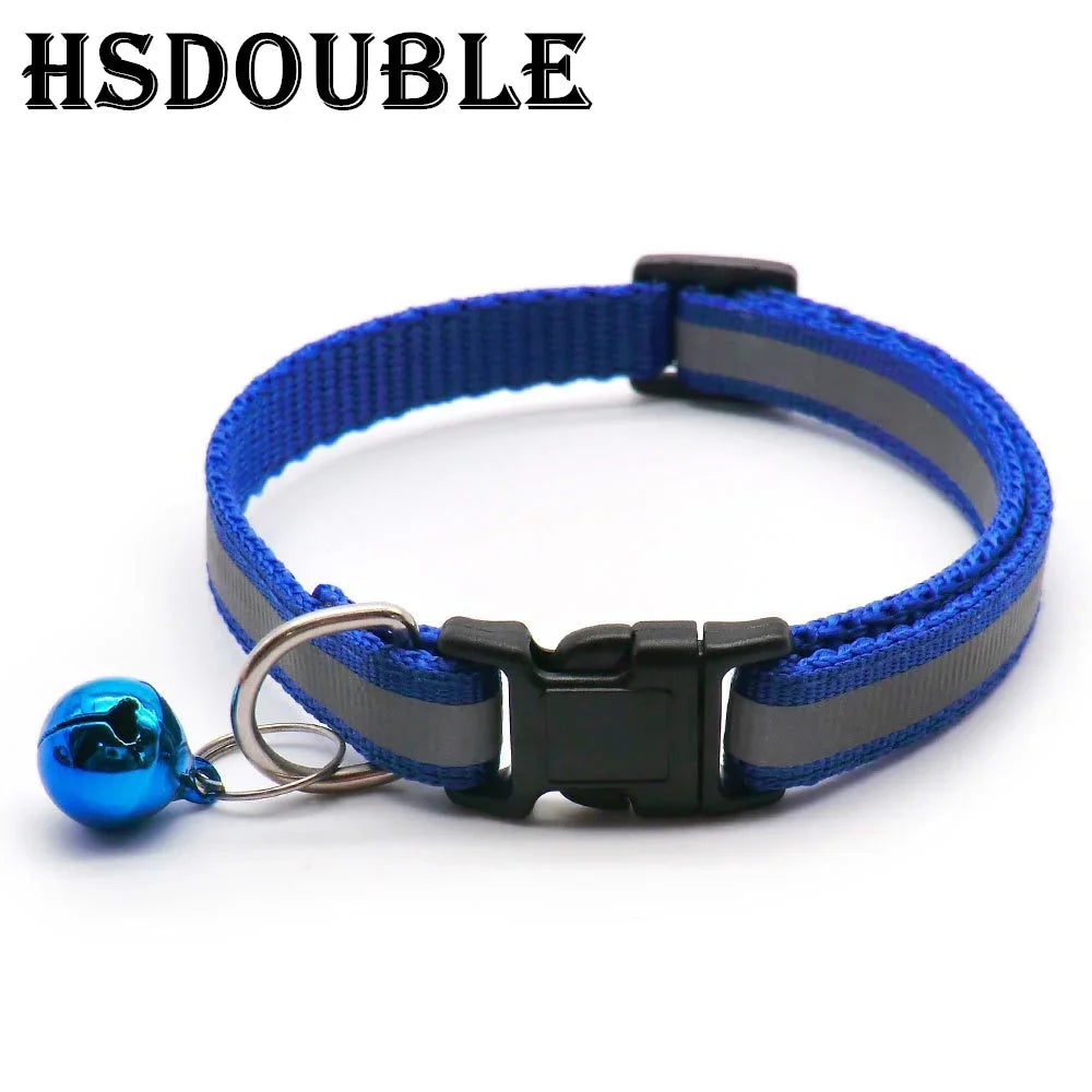 Reflective Dog & Cat Collars with Bells