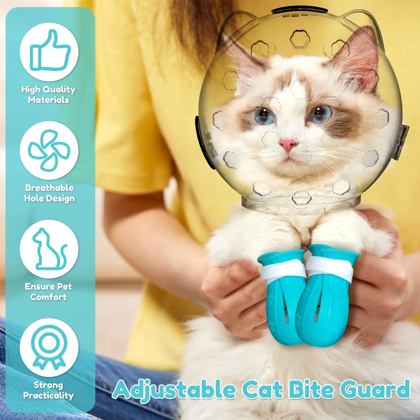 Cat Muzzle & Paw Shoes Set