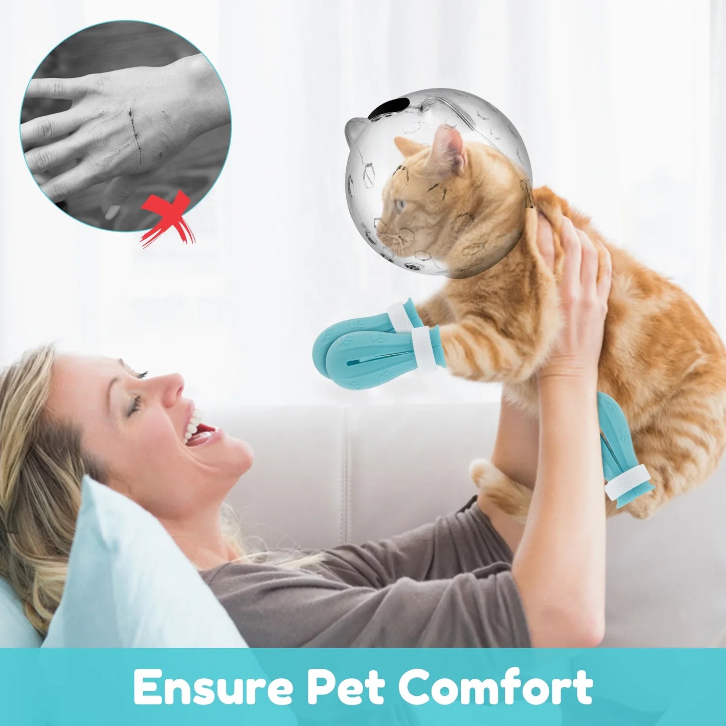 Cat Muzzle & Paw Shoes Set