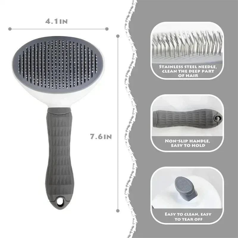 Self-Cleaning Dog & Cat Brush