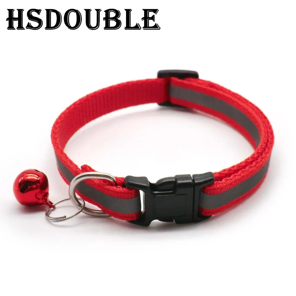 Reflective Dog & Cat Collars with Bells