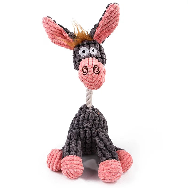 Plush Squeaky Dog Toy, Bite-Resistant