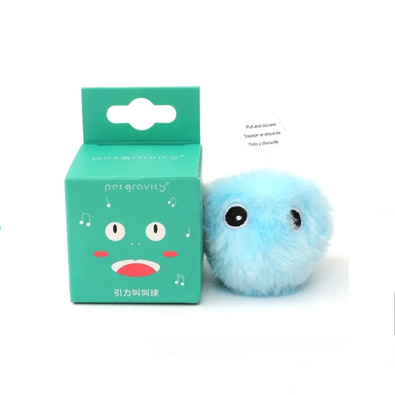 Plush Electric Catnip Toy Ball