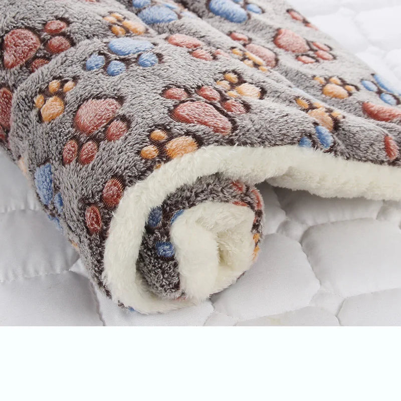 Soft Flannel Dog Bed Mat