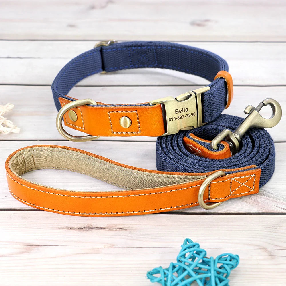 Custom Nylon Dog Collar & Leash