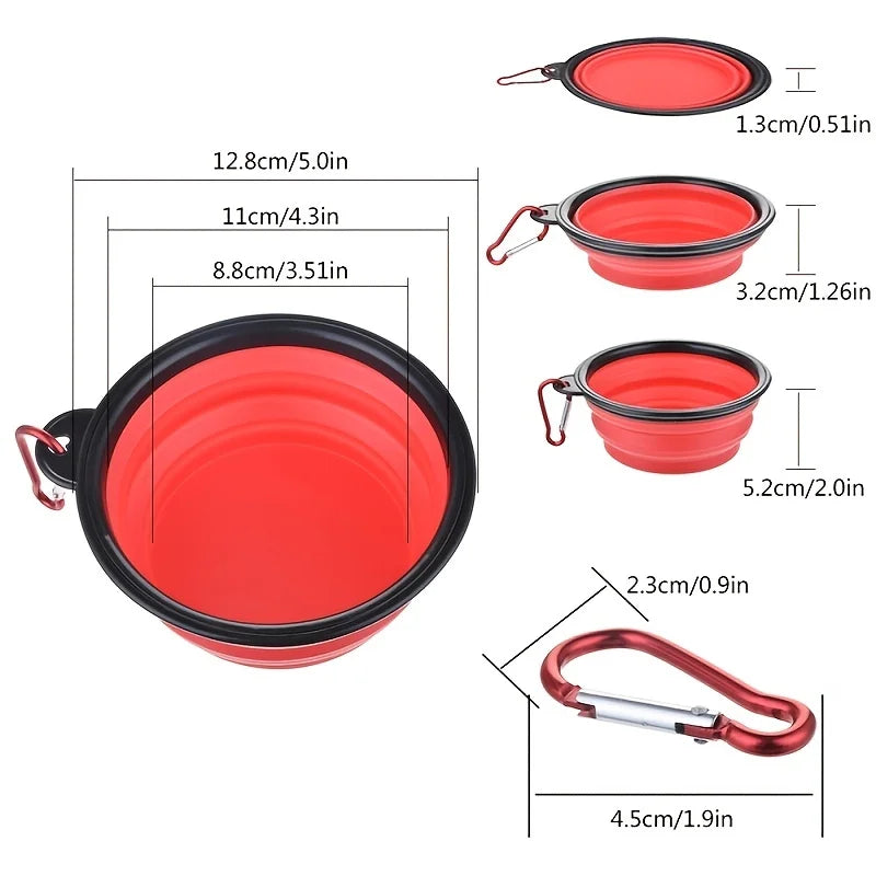 Portable Collapsible Pet Food Bowl