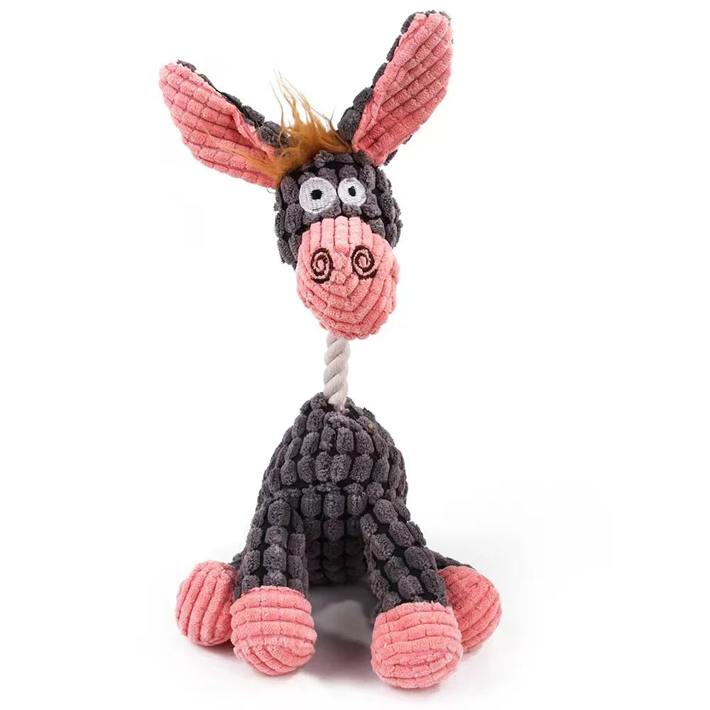 Donkey Dog Squeaky Plush Toy